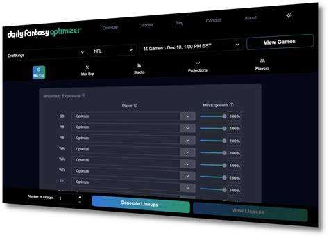 Free Daily Fantasy Optimizer.